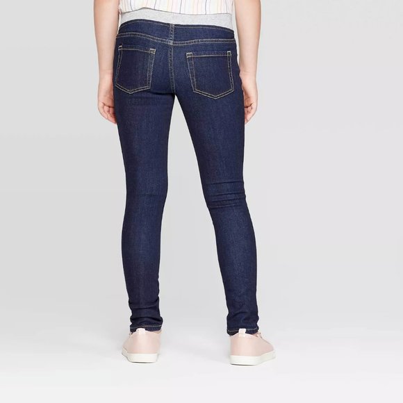 girls knit waist jeans